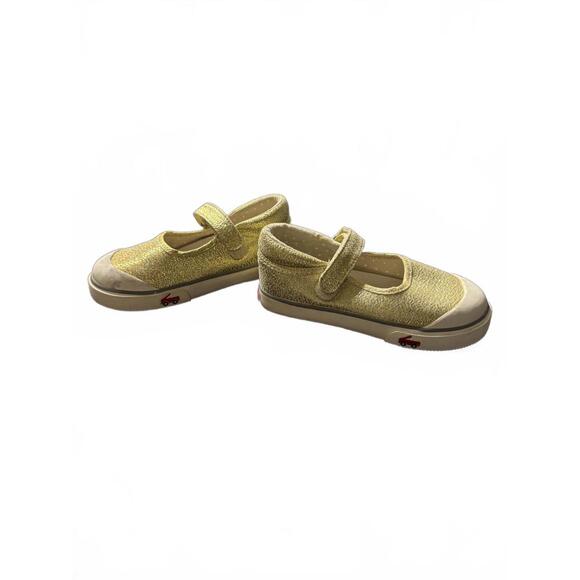 Girls' Size 12 Gold Mary Jane Shoes by See Kai Run - Picture 1 of 9